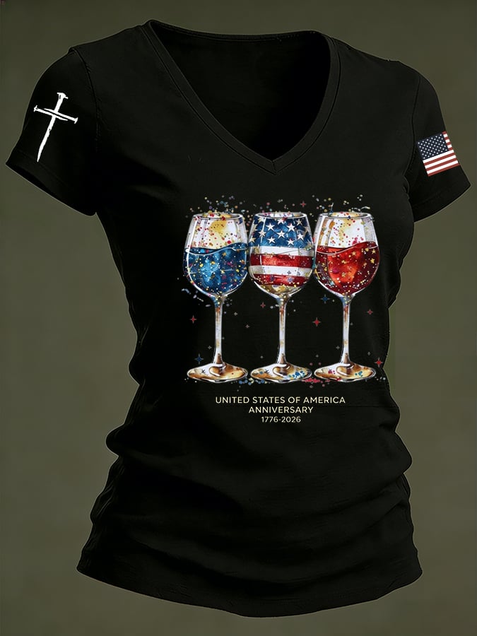 Women's 250th Anniversary Printed Casual T-shirt-America250