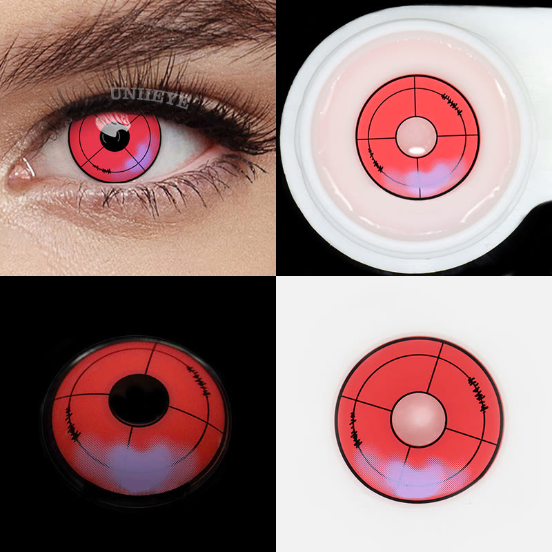 Uniieye Red Violet Cosplay Colored Contact Lenses-UNIIEYE