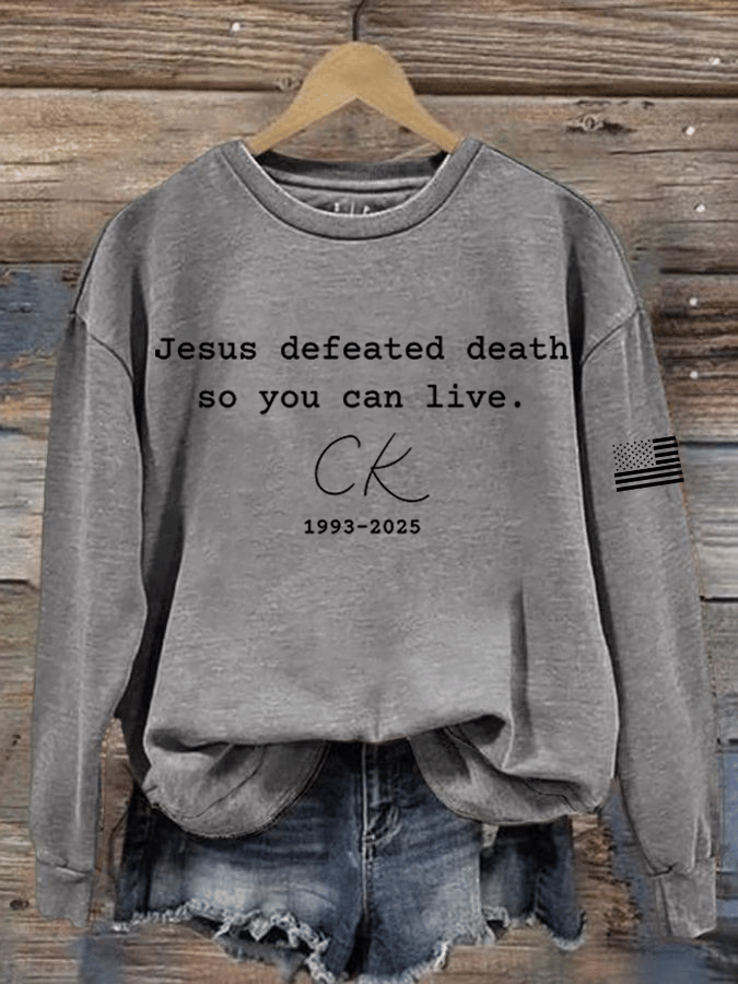 Women's Hot Events Printed Crew Neck Sweatshirt-America250