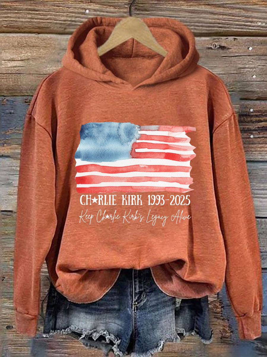 Women's This Is Our TP Printed Casual Hoodie-America250