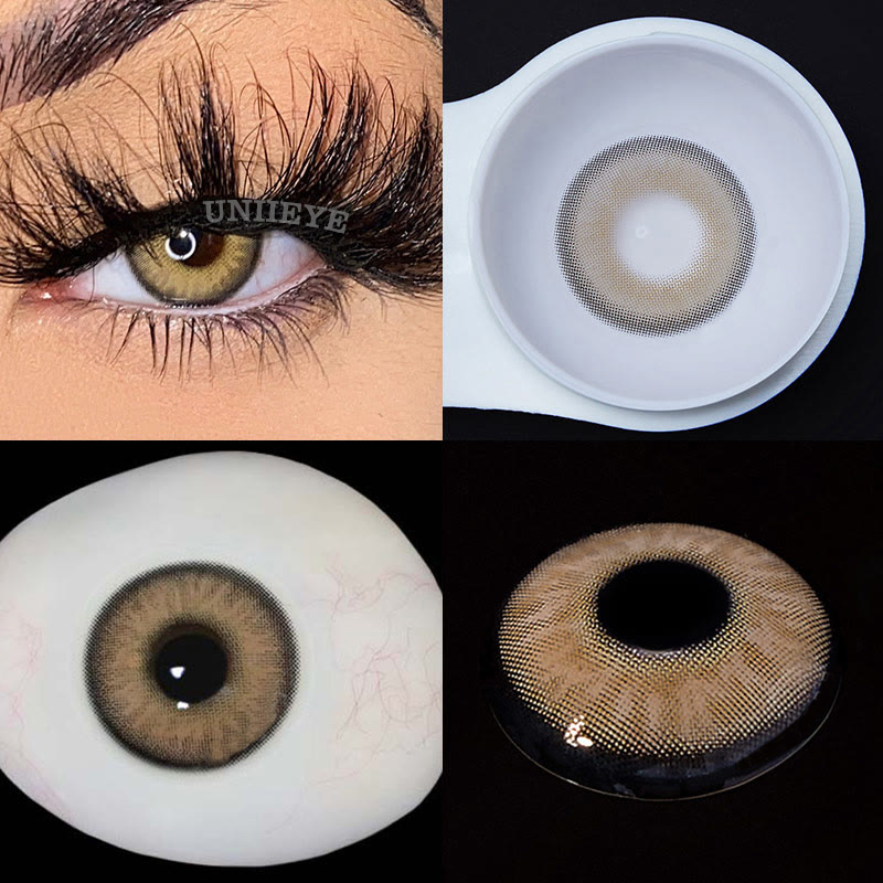 Uniieye Chanel Lady Himalaya Brown Prescription Colored Contact Lenses-UNIIEYE