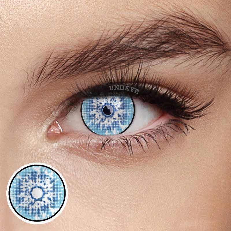 Uniieye Blind Genshin Impact Snow Cosplay Colored Contact Lenses-UNIIEYE