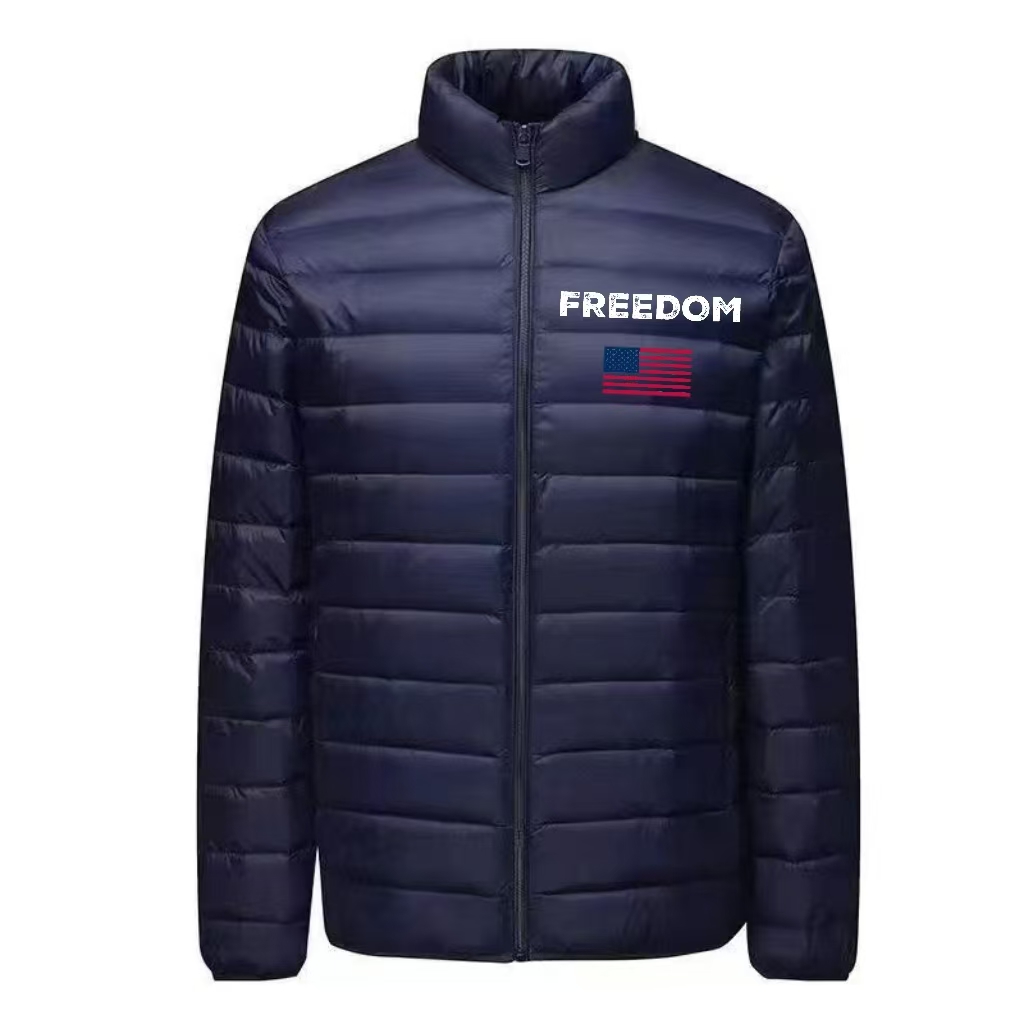 Unisex Freedom USA Flag Lightweight Puffer Jacket-America250