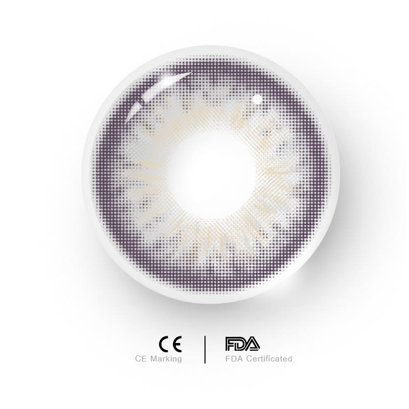 Uniieye Sicilian Grey Prescription Colored Contact Lenses-UNIIEYE