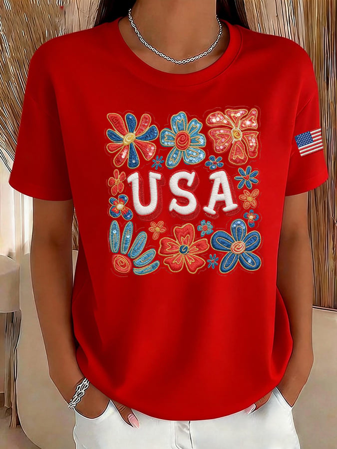 Women's Casual American 250 Commemorative T-shirt-America250