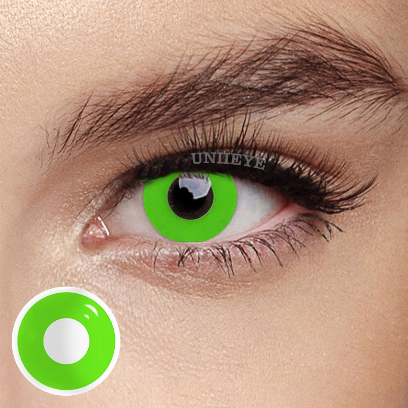 Uniieye Light Green Block Cosplay Colored Contact Lenses-UNIIEYE