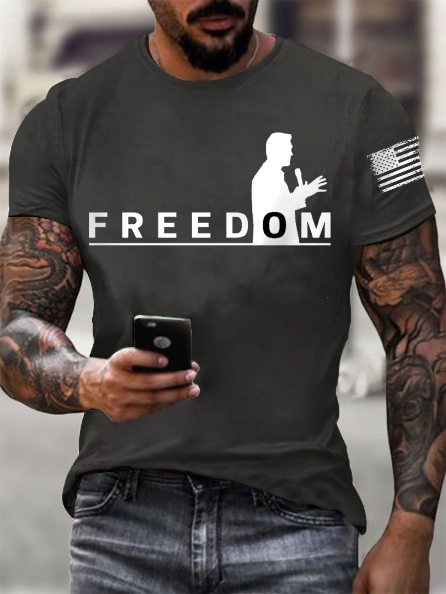 Men's FREEDOM short-sleeved T-shirt-America250