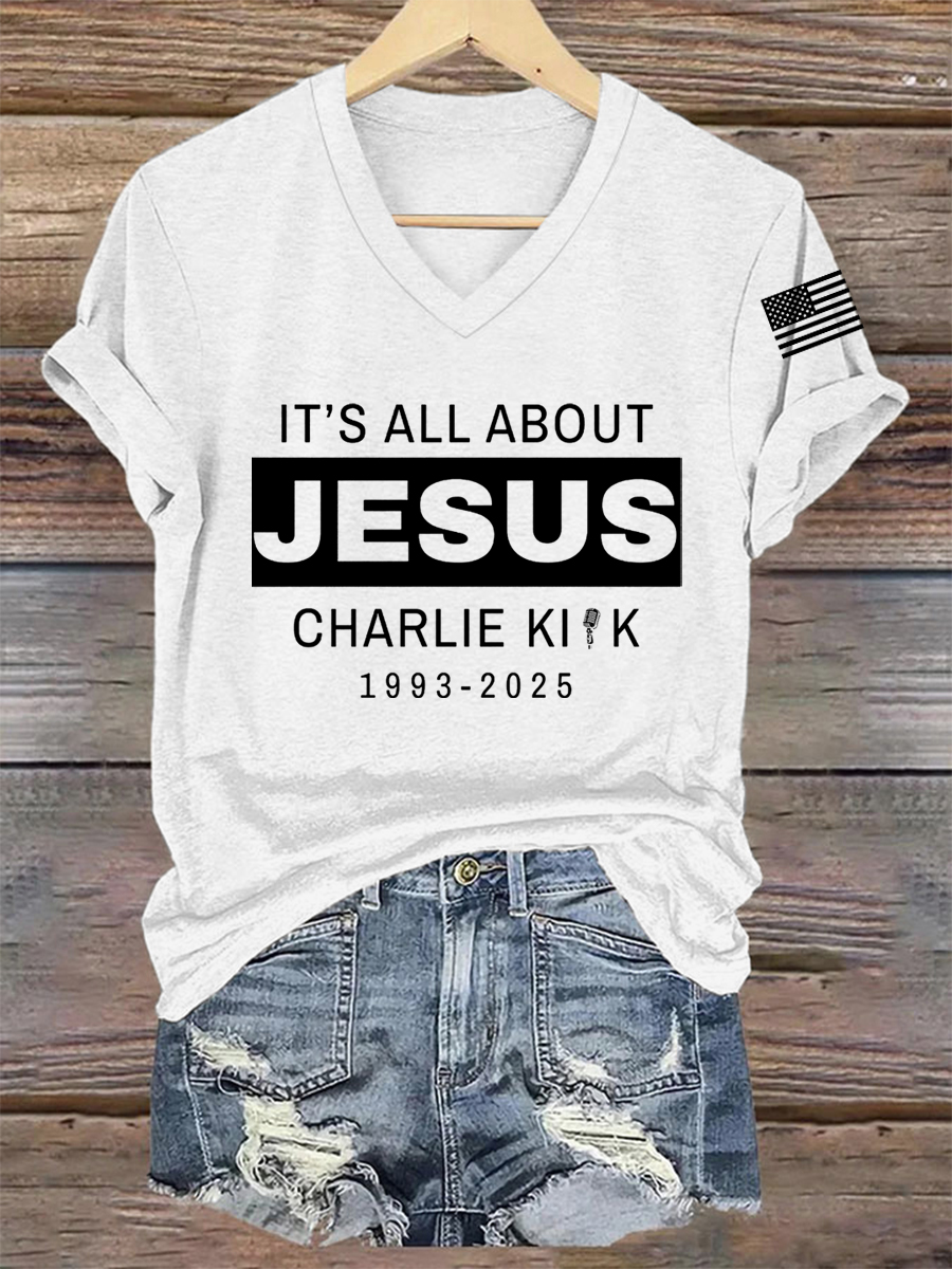 Women's It's All About Jesus R.I.P C.K Tee-America250
