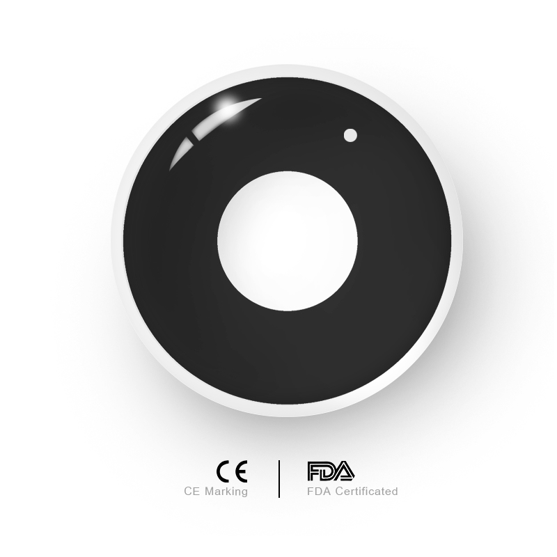 Uniieye Black Block Prescription Cosplay Colored Contact Lenses-UNIIEYE