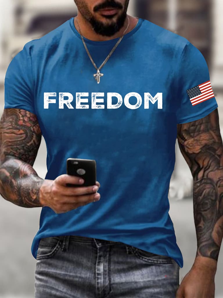 Men's Commemorative Leader Print T-shirt-America250