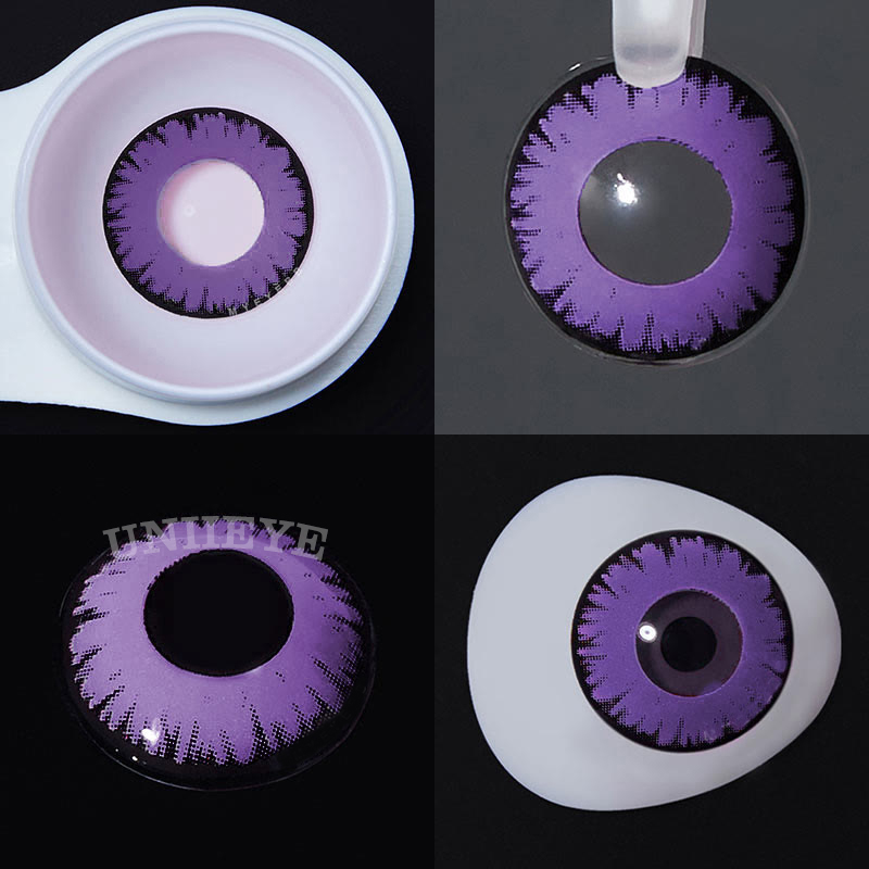 Uniieye Miracle TimesII Purple Prescription Cosplay Colored Contact Lenses-UNIIEYE