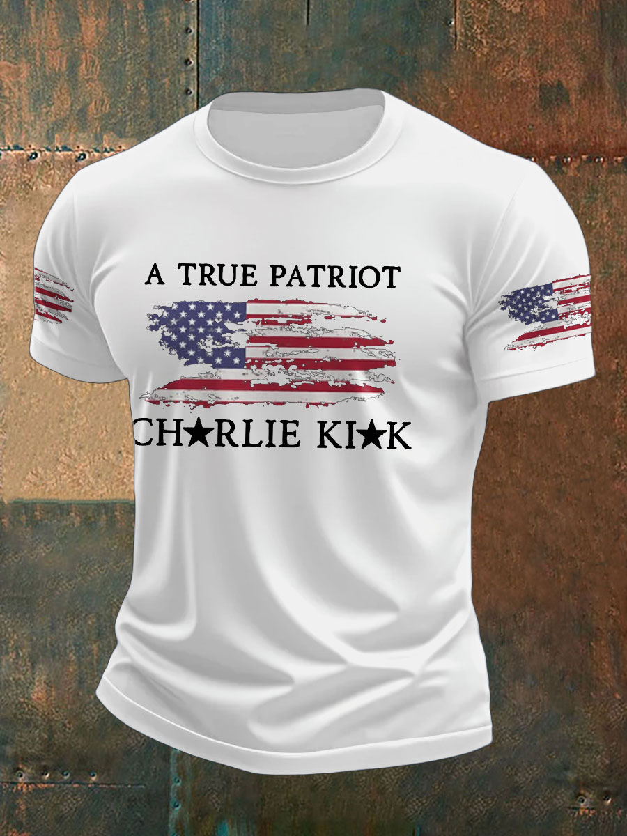 Men's TP Flag Printed T-shirt-America250