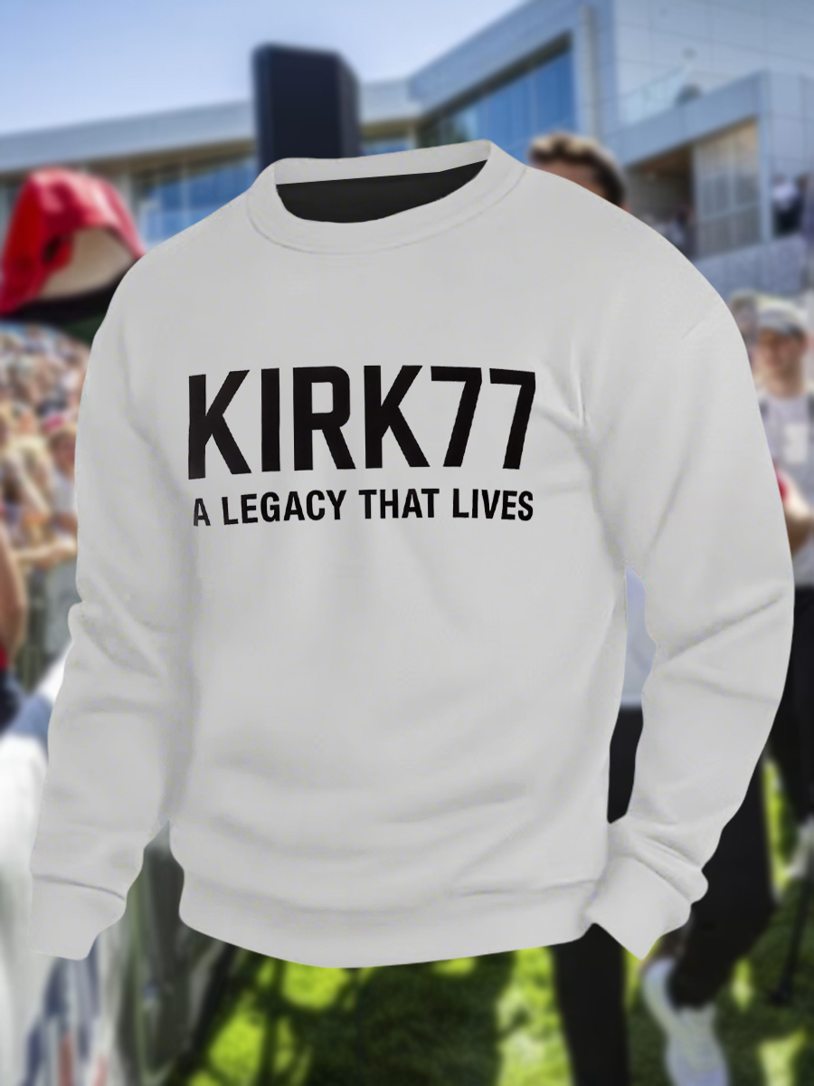 Men's Kirk77 A Legacy That Lives Crew Neck Sweatshirt-America250