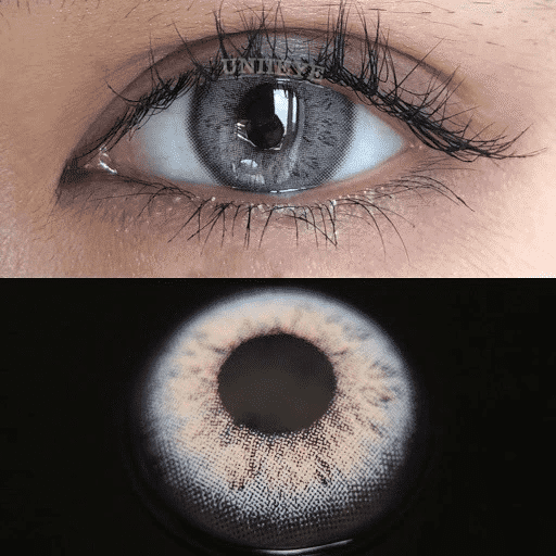 Uniieye Moonbeam II Cow Boy Grey Prescription Colored Contact Lenses-UNIIEYE