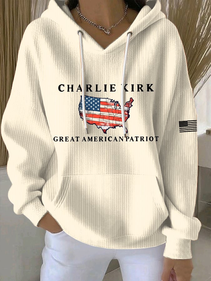 Women's Great American Patriotic Print Casual Sweatshirt-America250