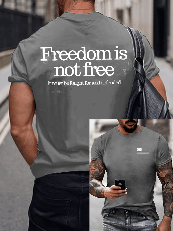 Men's Hot Events Print T-Shirt-America250
