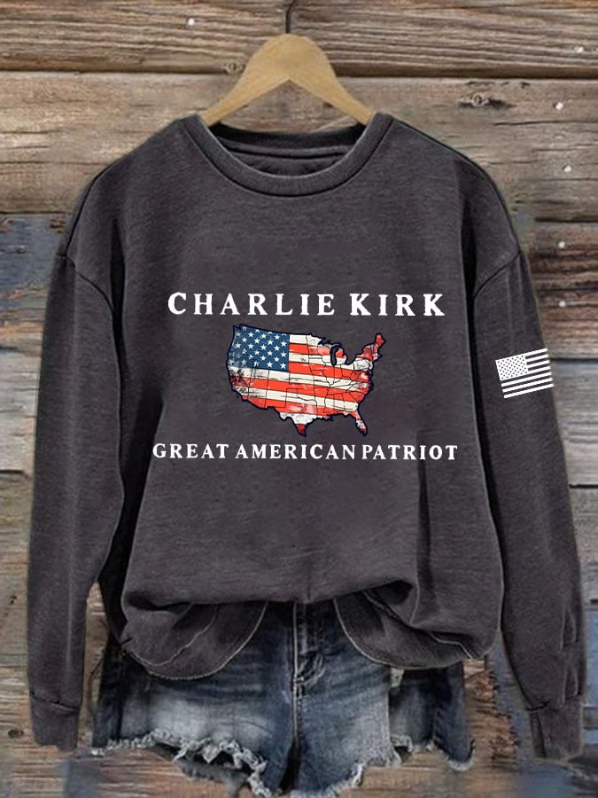 Women's Great American Patriotic Printed Sweatshirt-America250