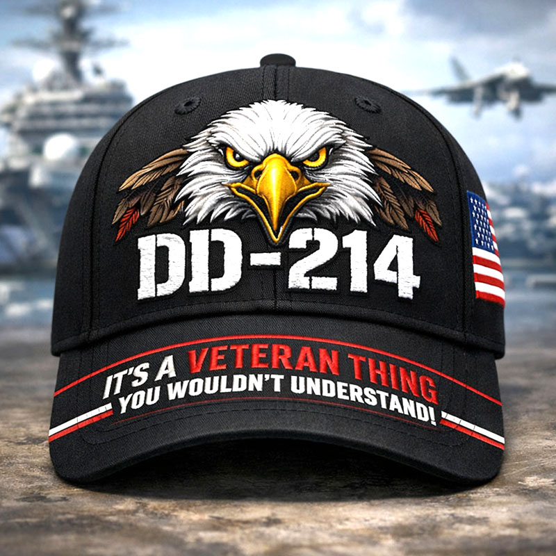 Veteran Art Print Casual Hat-America250