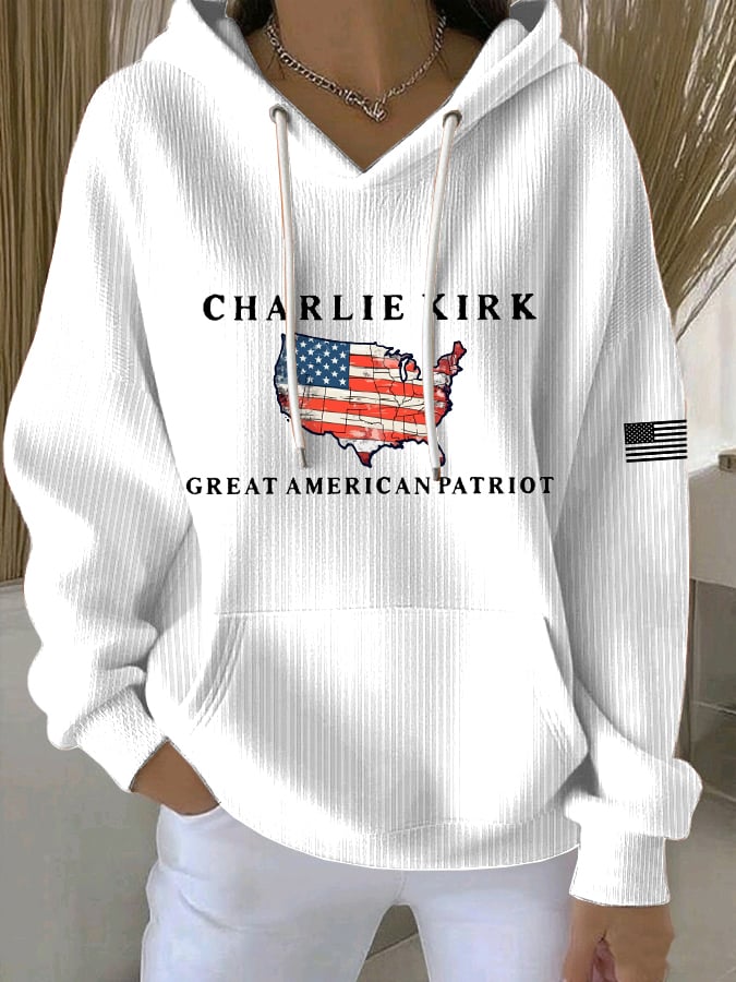 Women's Great American Patriotic Print Casual Sweatshirt-America250