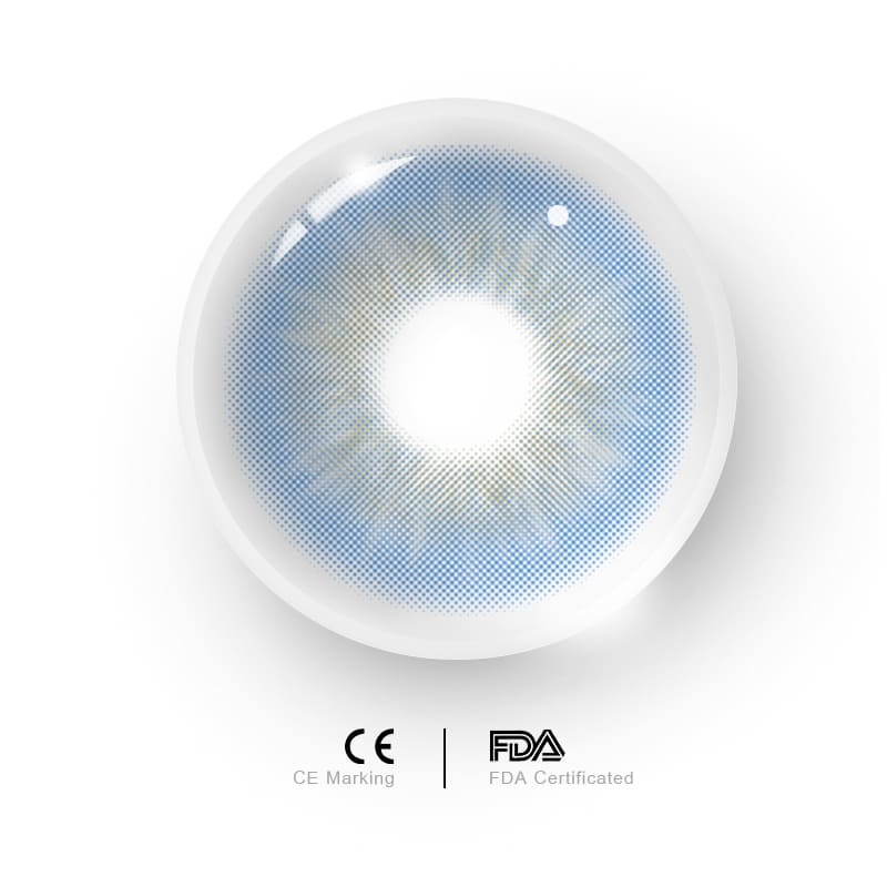 Uniieye Sin Blue Prescription Men Colored Contact Lenses