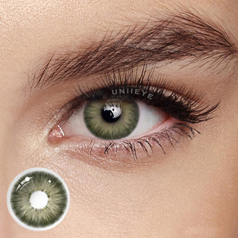 Uniieye New York III Green Colored Contact Lenses