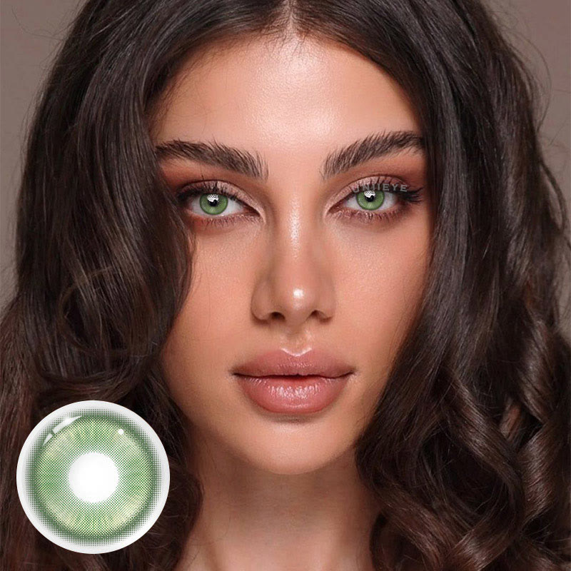 Uniieye Magic Coral Green Prescription Colored Contact Lenses