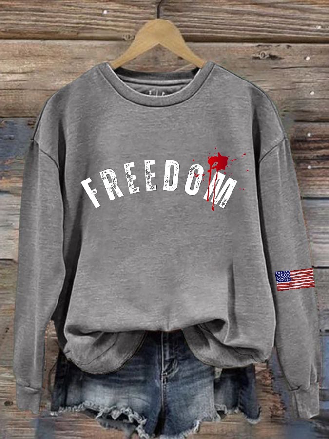 Women's Hot Casual Printed Sweatshirt-America250