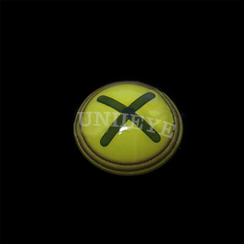 Uniieye Blind Button Eye Green Cosplay Colored Contact Lenses-UNIIEYE