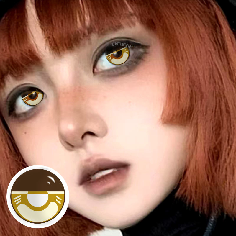 Uniieye Blind Agatsuma Zenitsu Prescription Cosplay Colored Contact Lenses-UNIIEYE