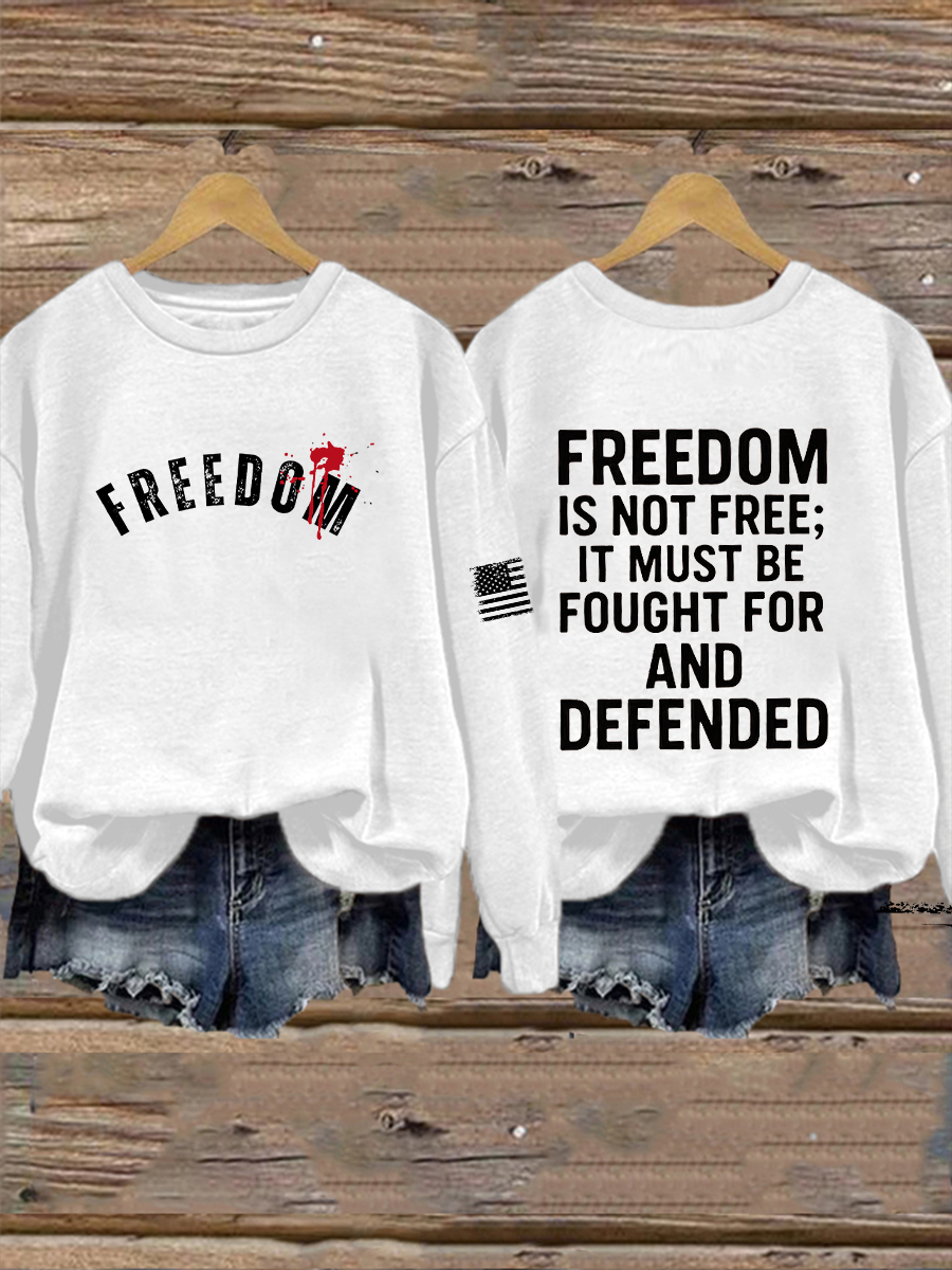 Women's Freedom Is Not Free R.I.P C.K Sweatshirt-America250