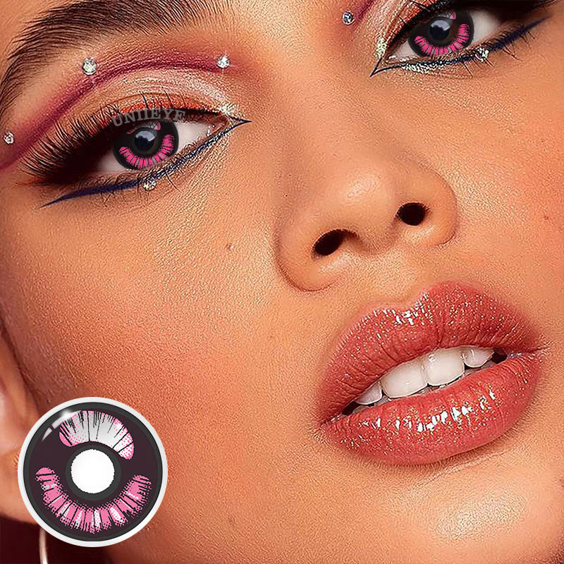 Uniieye Demon Slayer Prescription Cosplay Colored Contact Lenses-UNIIEYE