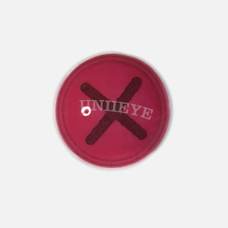 Uniieye Blind Button Eye Pink Cosplay Colored Contact Lenses-UNIIEYE