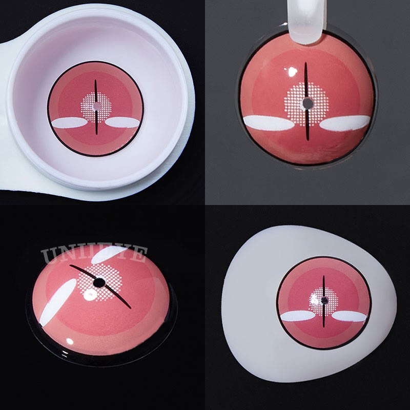 Uniieye Blind Nezuko Demon Prescription Cosplay Colored Contact Lenses-UNIIEYE