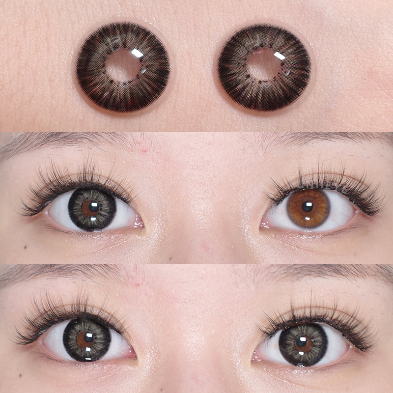 Uniieye New York III Black Prescription Men Colored Contact Lenses