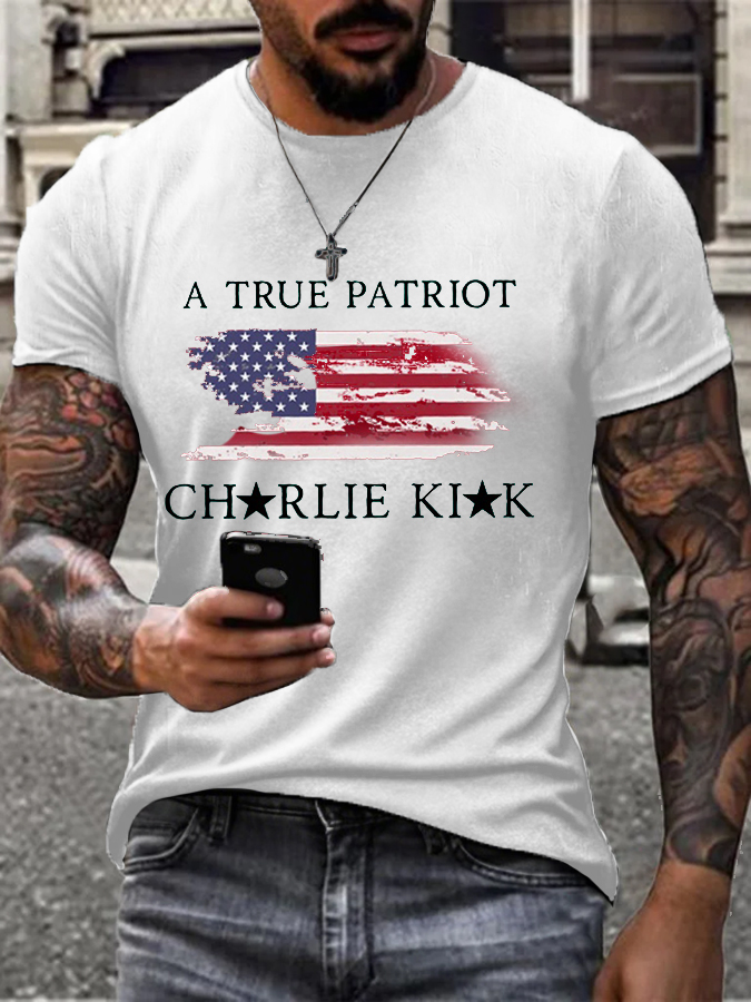 Men's TP Rip Printed T-shirt-America250
