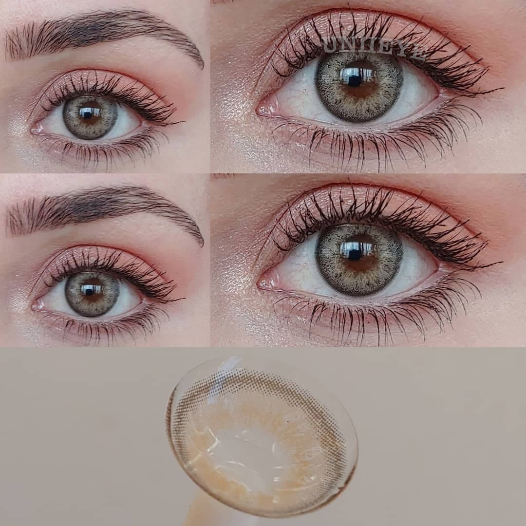 Uniieye Moonbeam II Cow Boy Brown Prescription Colored Contact Lenses-UNIIEYE