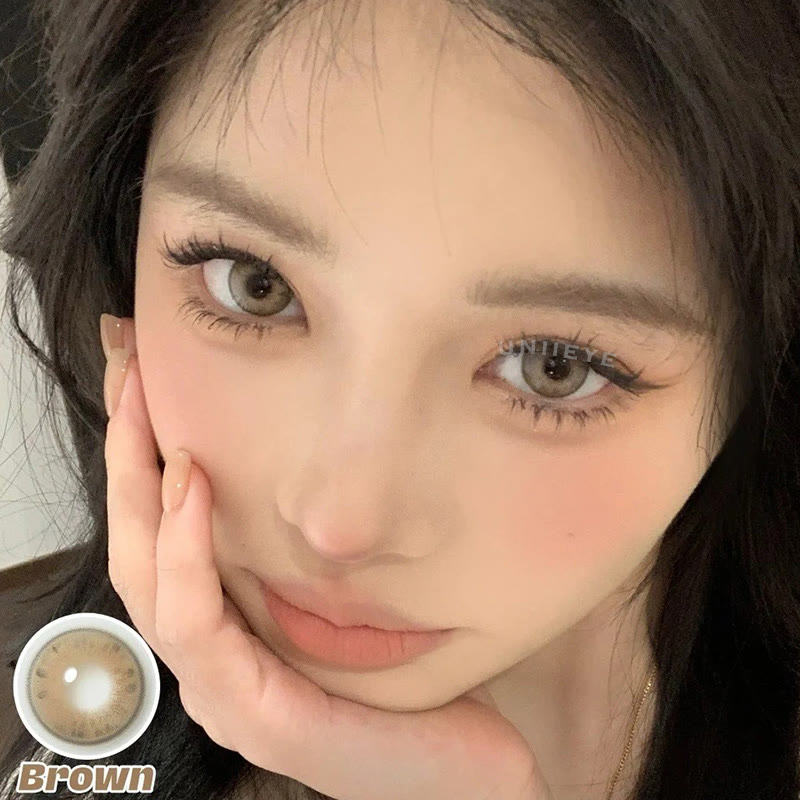 Uniieye Wildcat Iris Brown Colored Contact Lenses