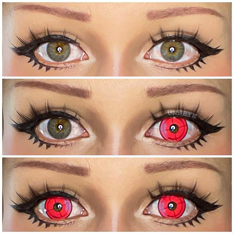 Uniieye Red Violet Cosplay Colored Contact Lenses-UNIIEYE