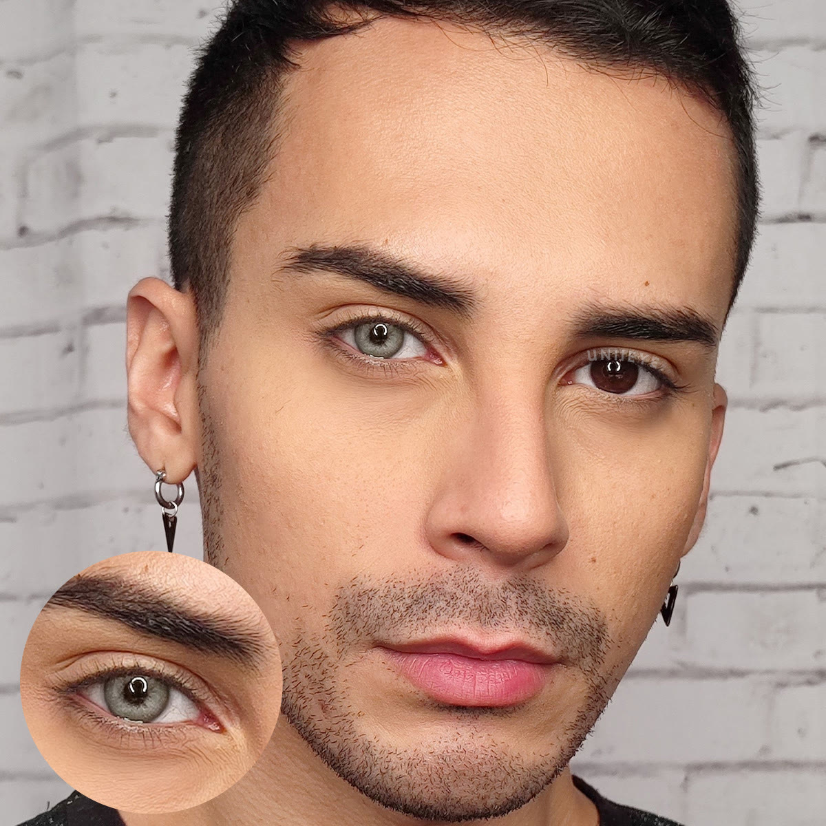 Uniieye Rome Times Green Prescription Men Colored Contact Lenses