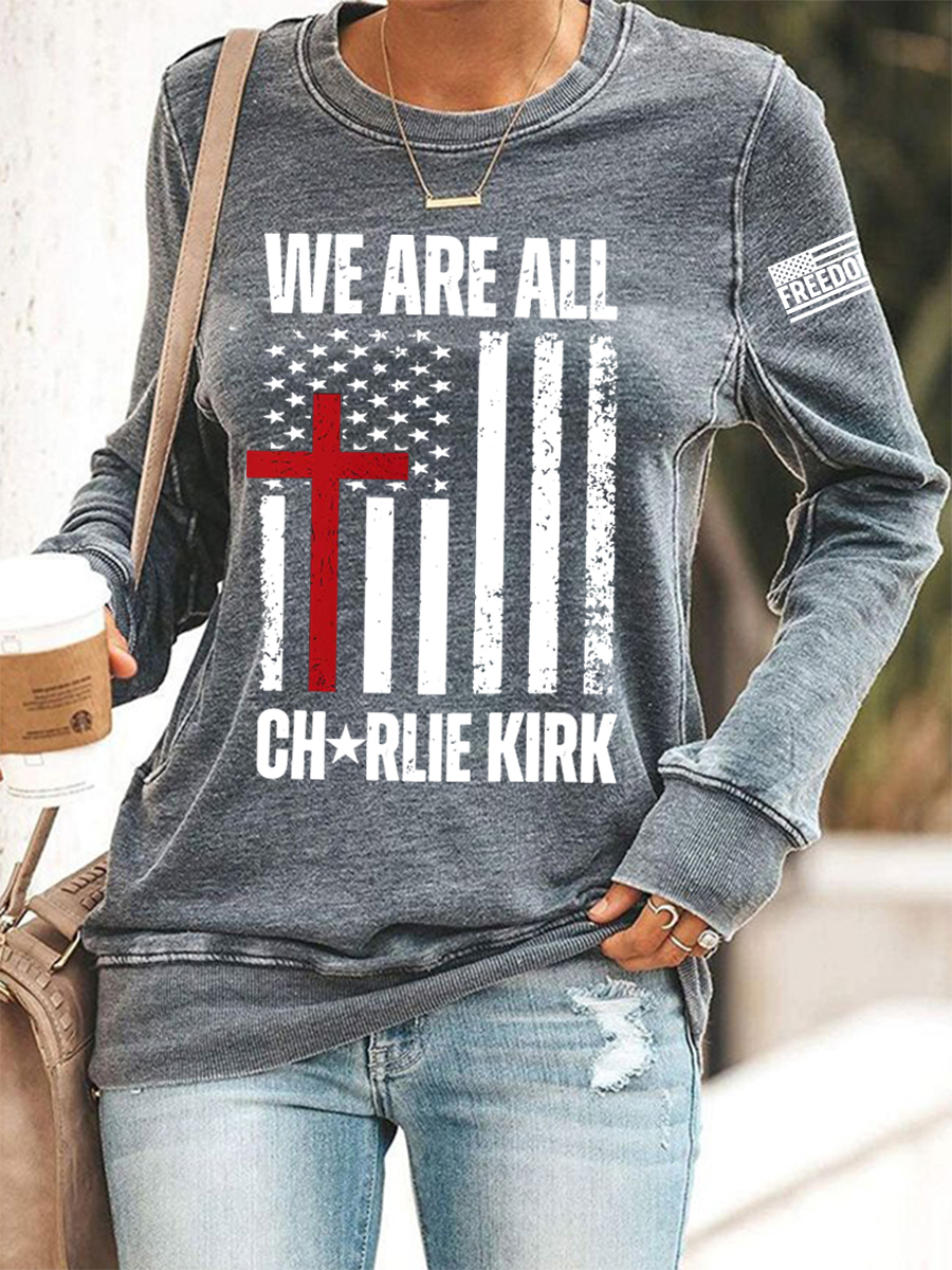 Women's We Are All C.K Now! R.I.P C.Kd Sweatshirt-America250