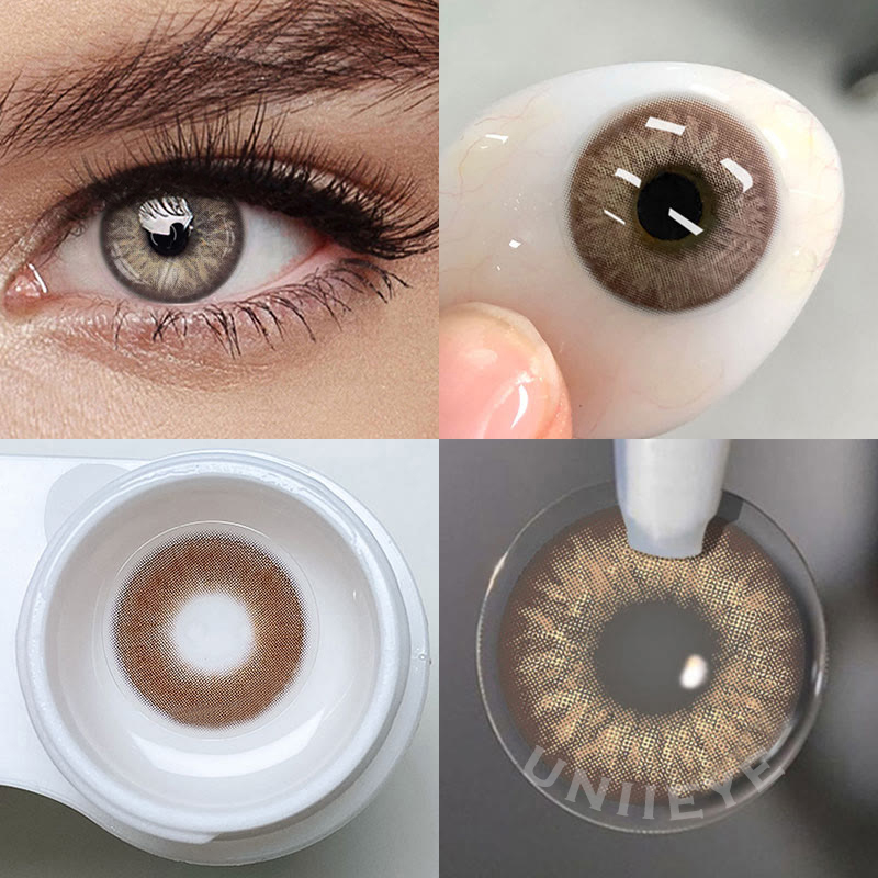 Uniieye Rime Brown Prescription Colored Contact Lenses