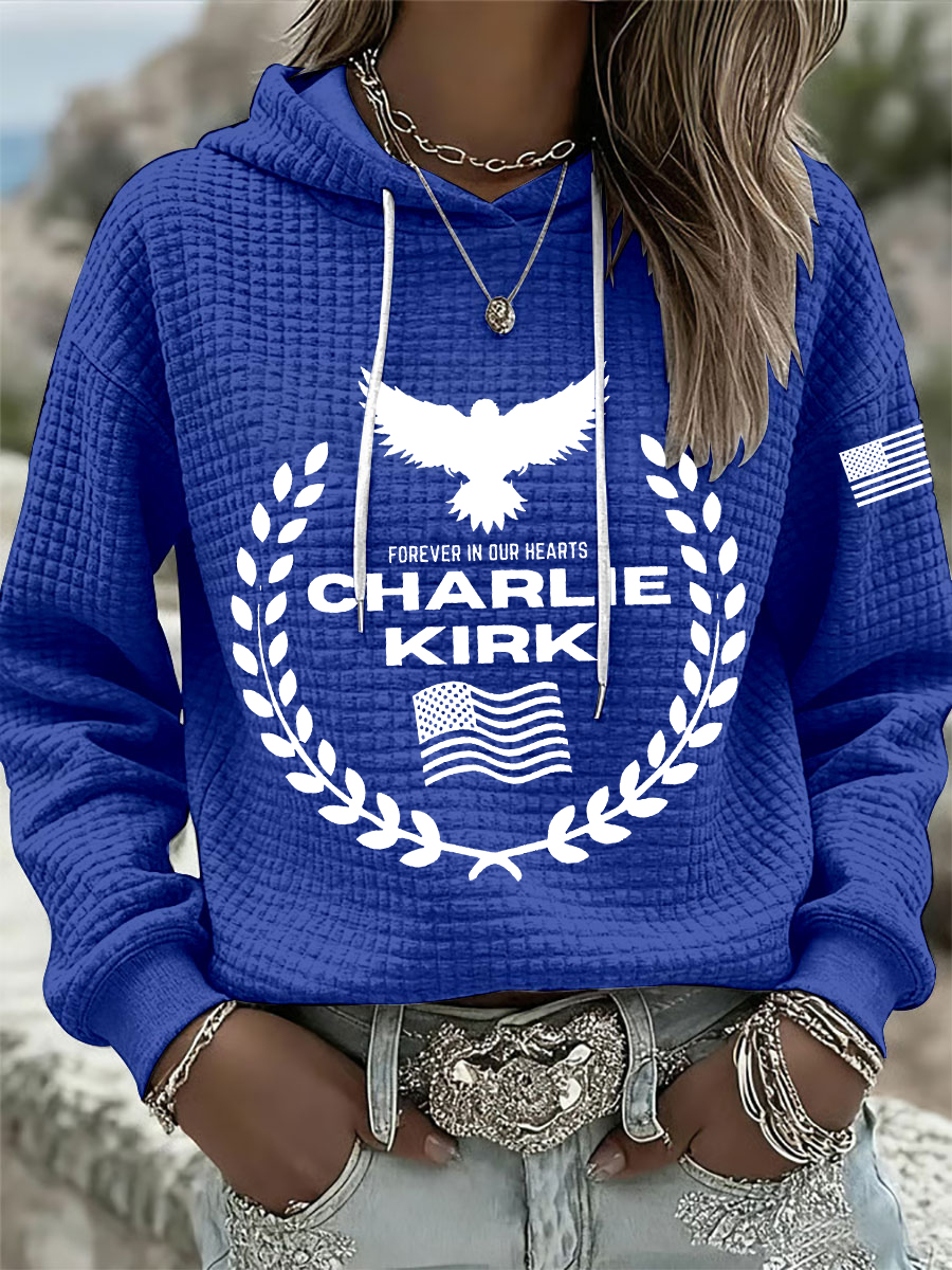 Women's Patriotic Waffle Hoodie-America250