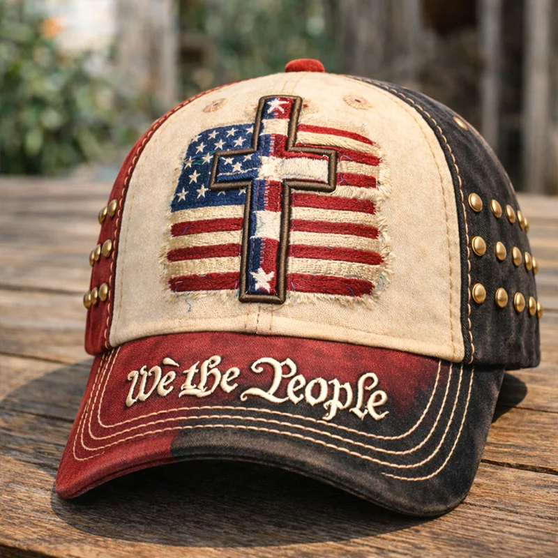 🏆Hand-Embroidered Artisan Cap💖US 250th Anniversary Casual Hat-America250