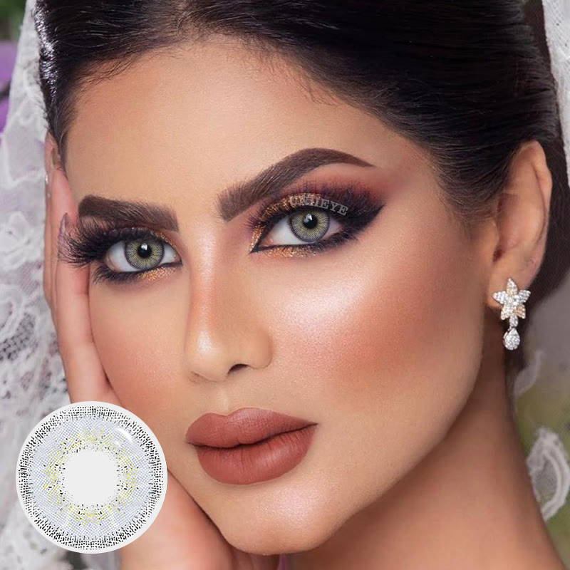 Uniieye Megan Grey Colored Contact Lenses-UNIIEYE