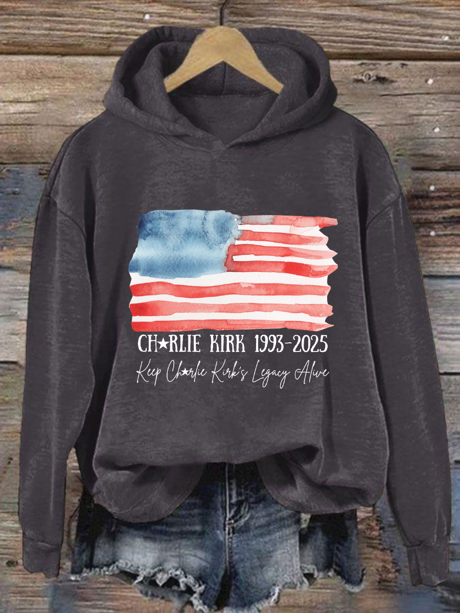 Women's This Is Our TP Printed Casual Hoodie-America250