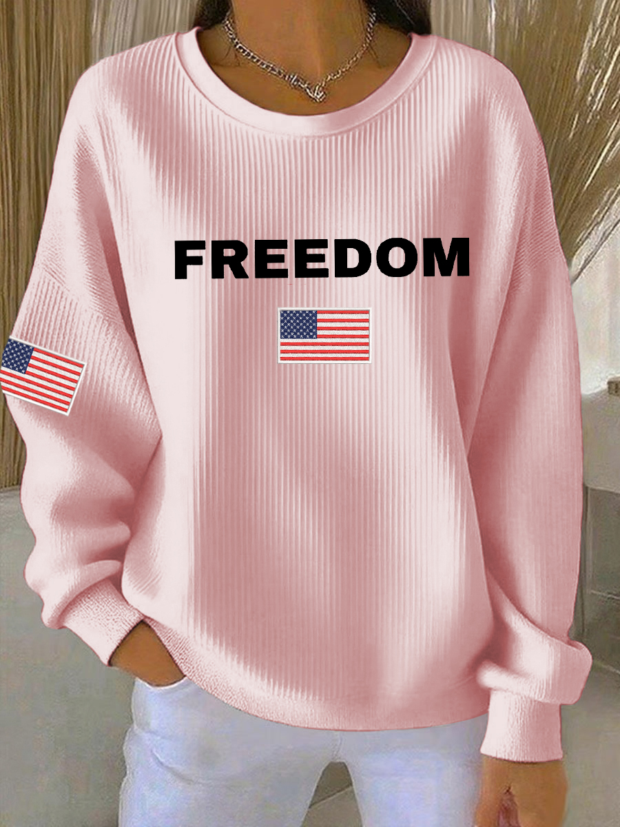 Women's Freedom Is Not Free R.I.P C.K  Long Sleeve Sweater-America250