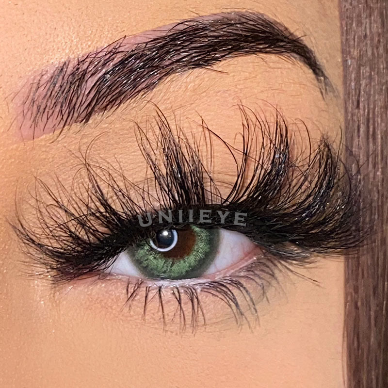 Uniieye Rime Green Prescription Colored Contact Lenses