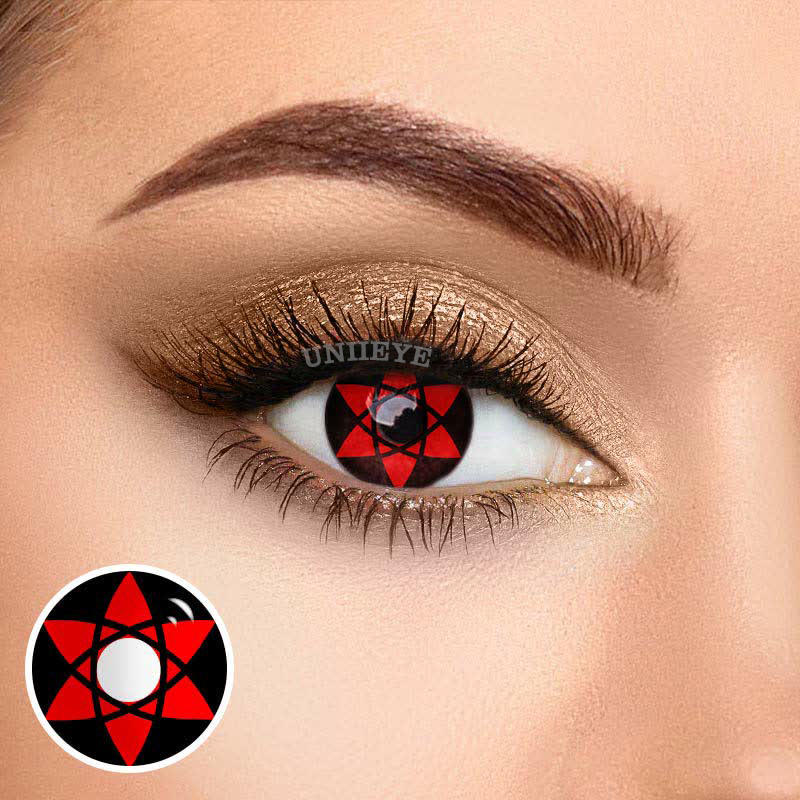Uniieye Sasuke Mangekyou Sharingan Narut Cosplay Colored Contact Lenses-UNIIEYE