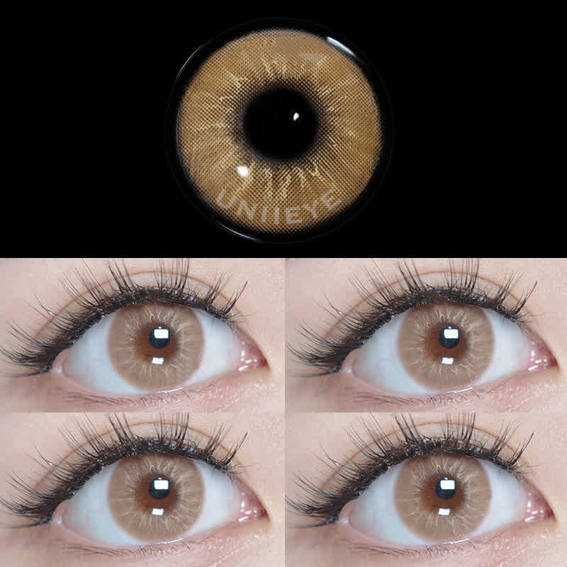 Uniieye Eros Brown Prescription Colored Contact Lenses