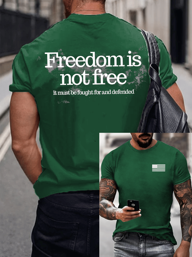 Men's Hot Events Print T-Shirt-America250
